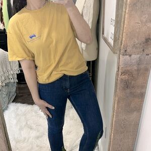 Simply Southern mustard color T-shirt size large